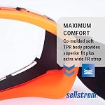 Sellstrom GM510 Gants de sécurité - Gants anti-fogue, anti-rayure pour les hommes & Femmes - FR Sangle, convient à la plupart des lunettes, ANSI Z87.1 - Effacer l'objectif