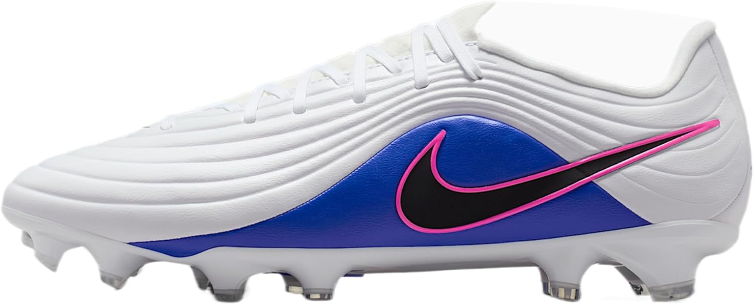 Nike Tiempo Maestro Academy Multi-Ground Low-Top Soccer Cleats (White/Racer Blue/Pink Blast/Black)
