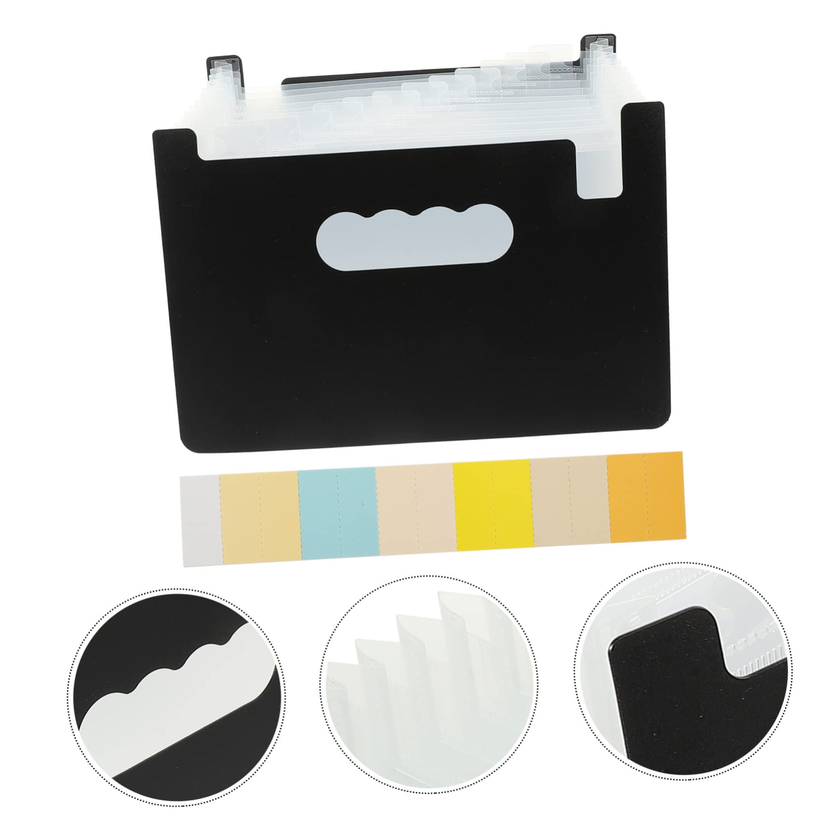 Angoily 7 Pezzi Organizzatore Ricevute Portatile Mini con Scomparti per Documenti Coupon e Fatture Cartellina Espandibile Resistente per Ufficio Scuola