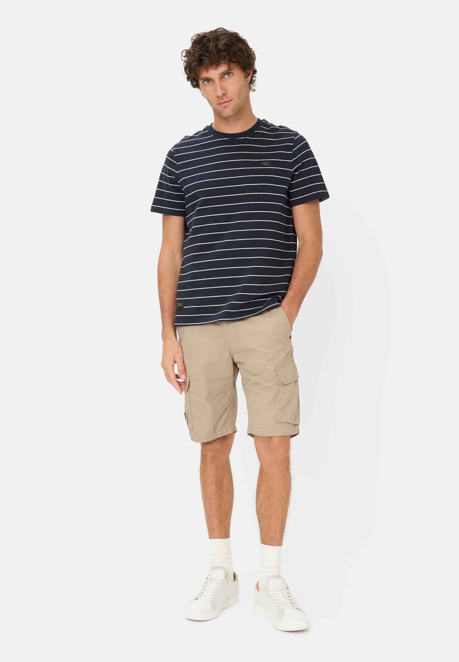 camel active Herren Cargoshorts aus Reiner Baumwolle