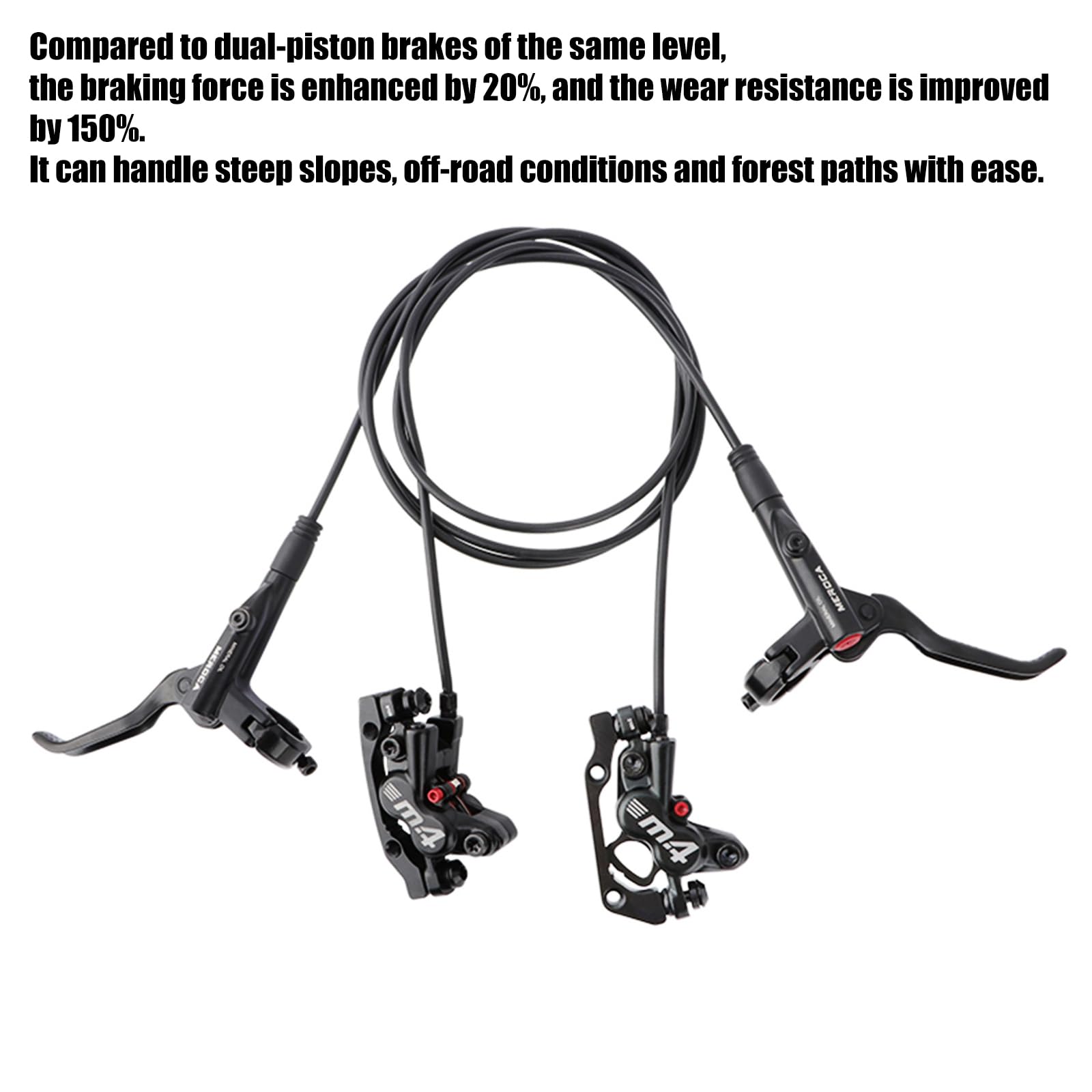 Leve freno per bici in lega di alluminio resistente per bici da strada Fix Track Bikes con Multi Bike e installazione senza sforzo Manubrio dritto Leve freno