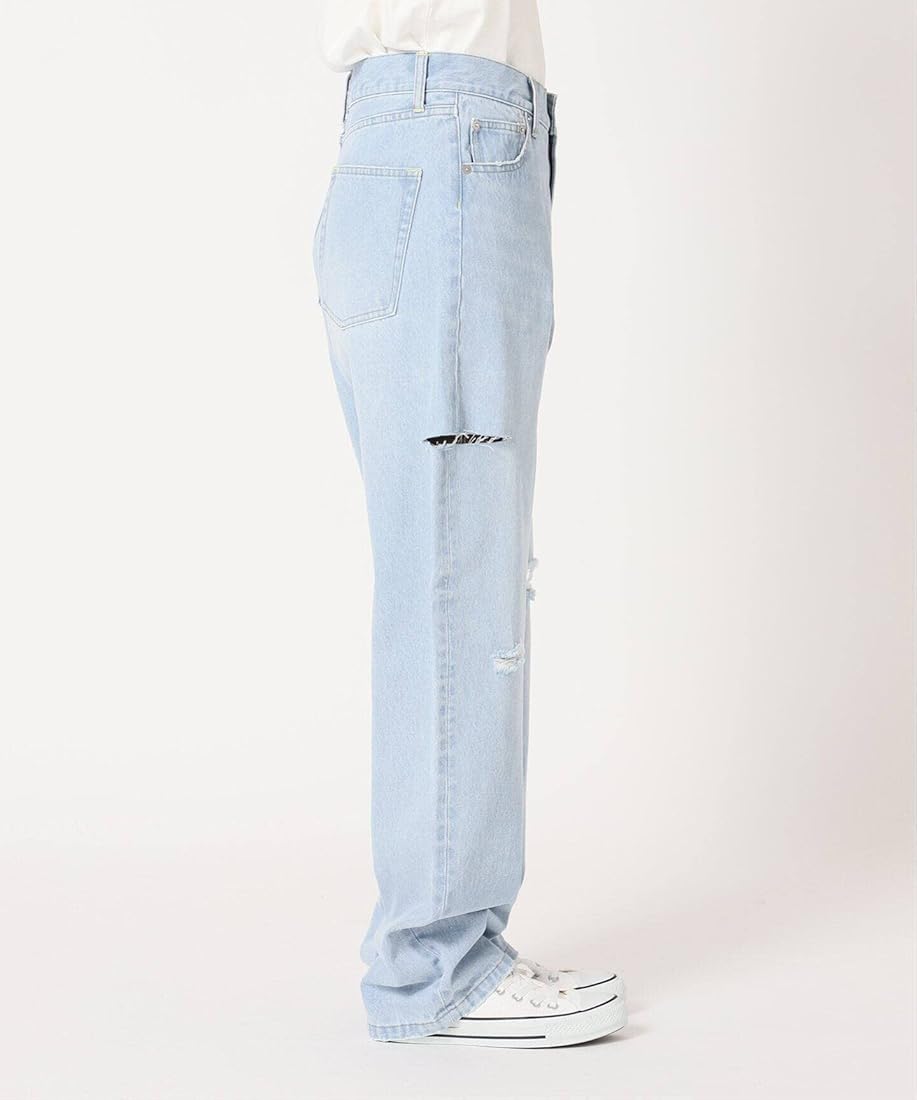 Amazon | [スローブイエナ] SLOBE citron.ダメージデニム 38 サックス