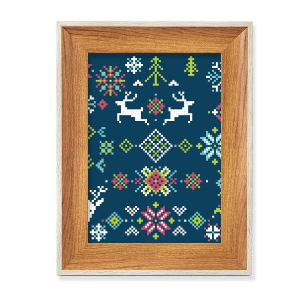 Cadre de photo en bois Fleur de Neige décor de table