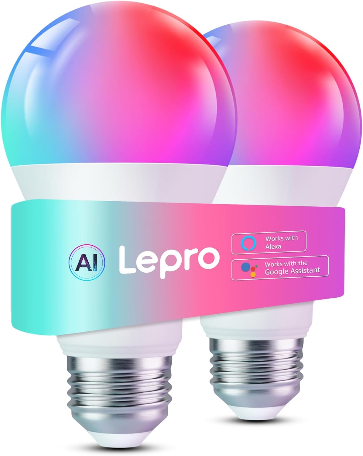 Lepro B2 AI Smart Light Bulbs –...