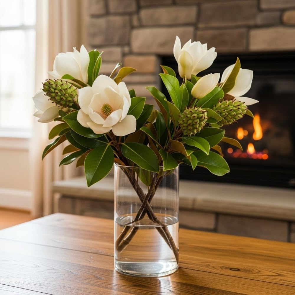 Sweetbay Magnolia Plant Live, 6-12 Inch Tall, Magnolia Tree in 2.5” Pot, Flowering Ornamental Tree