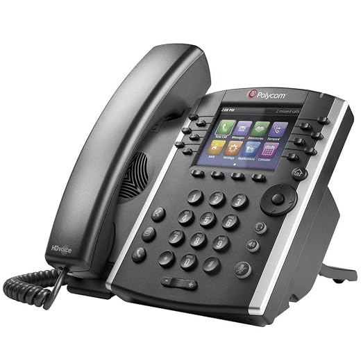 Polycom 2200-46162-025 VVX 410 12-Line IP Phone Gigabit PoE (Power Supply not Included)