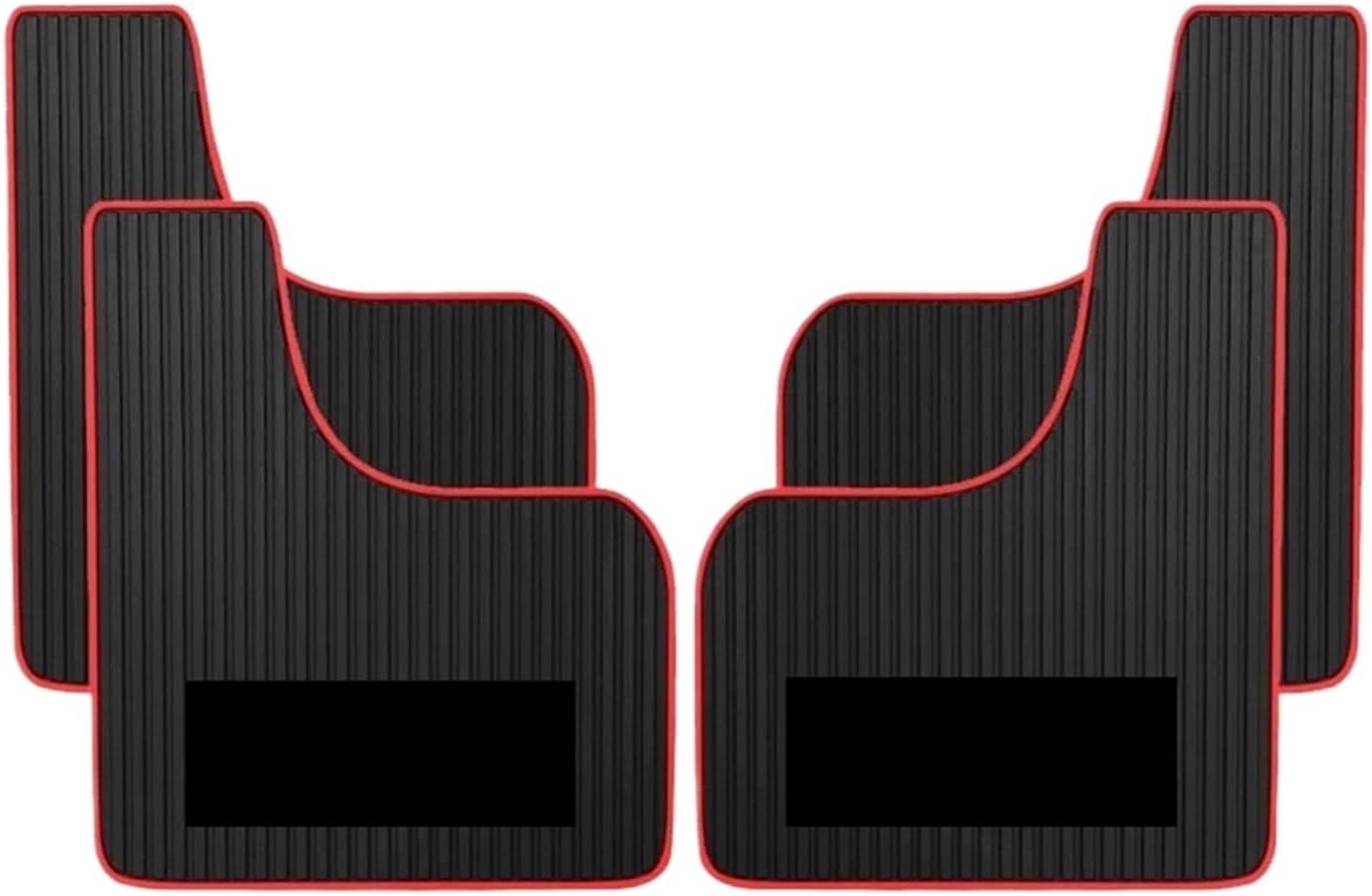 Vehicle Mud Guards Car Mudguard Front Rear Wheels Mud Flaps PP Splash Guards Car SUV Off-Road Truck Accessories Mudflap(4pcs Red)