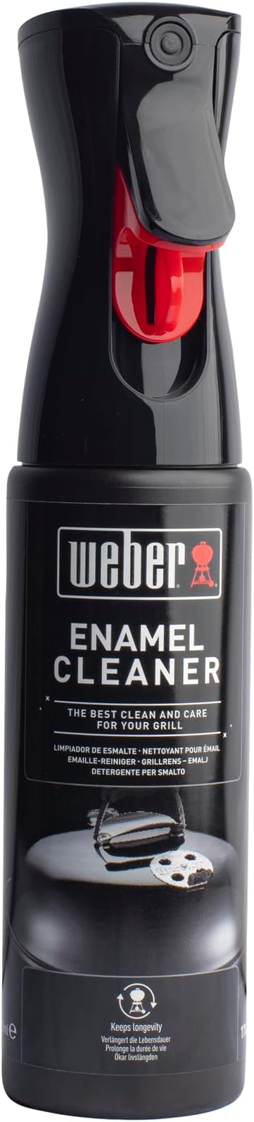 Enamel Cleaner/BBQ Cleaning Spray, Protects Enamel Barbecue Surfaces, Removes Grease, Dirt & Food Residue, 300 ml