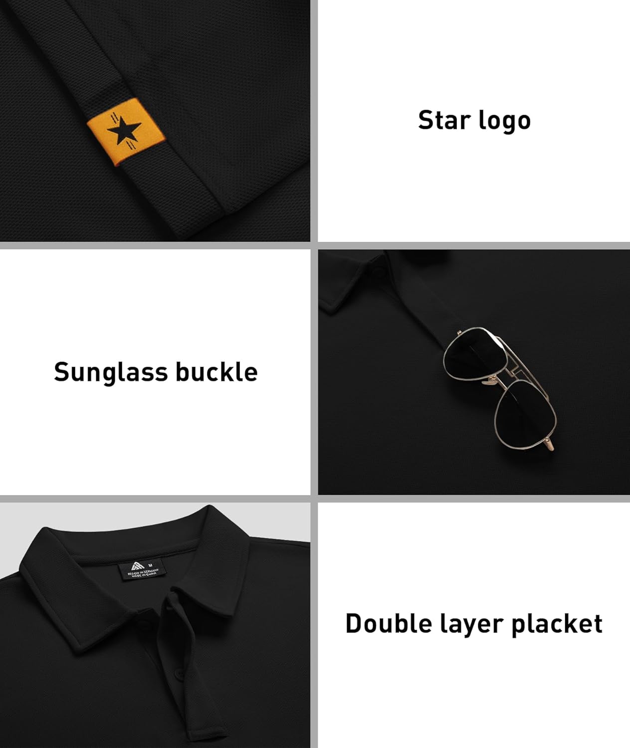 ZITY 3 Pack Mens Polo Shirt Short Sleeve Sports Performance Business Casual Golf Shirts for Men Collared Tactical T-Shirts - Image 2