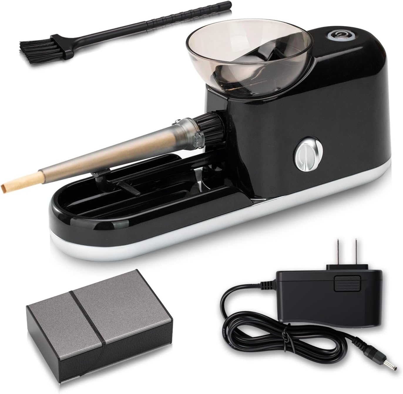 Electric Cigarette Rolling Machine - Automatic Efficient Roller for Beginners & Experts | Universal for Cigarette Tubes & Papers | Ideal DIY Tool for Smokers & Gift
