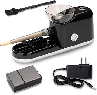 Electric Cigarette Rolling Machine - Automatic Efficient Roller for Beginners & Experts | Universal for Cigarette Tubes & Papers | Ideal DIY Tool for Smokers & Gift