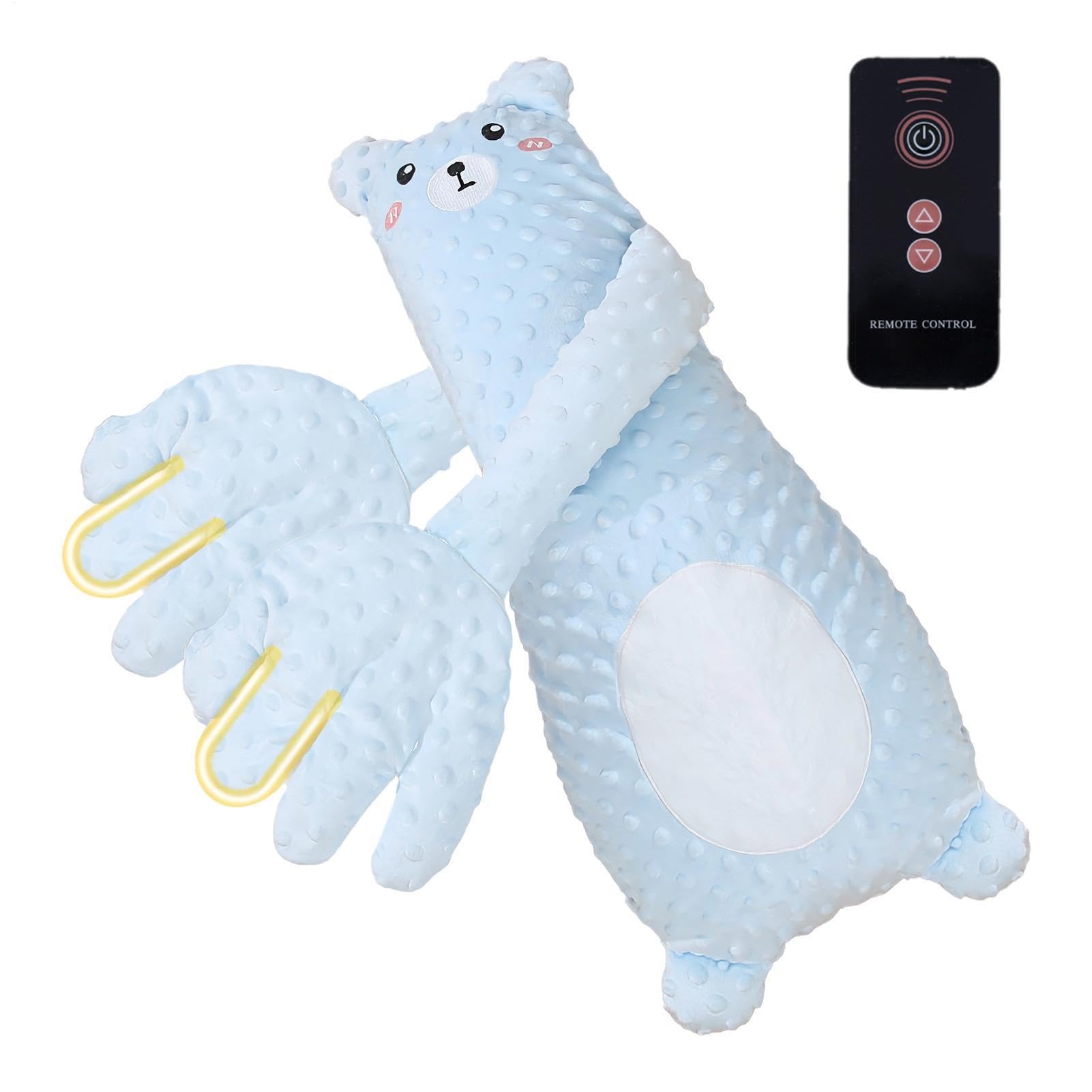 Portable Sleeping Aid Vibrating Mattress Pad with Remote Electric Slapping Plush Toy for Home Travel