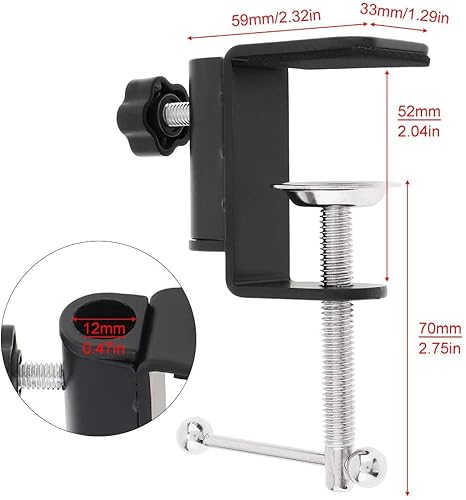 Miniatura 4 de Para brazo de micrófono Blue Yeti, YUZUHOME Suspensión ajustable Yeti X y Blue Yeti Nano Mic Stand con adaptador de tornillo de 38" a 58" y 38" a