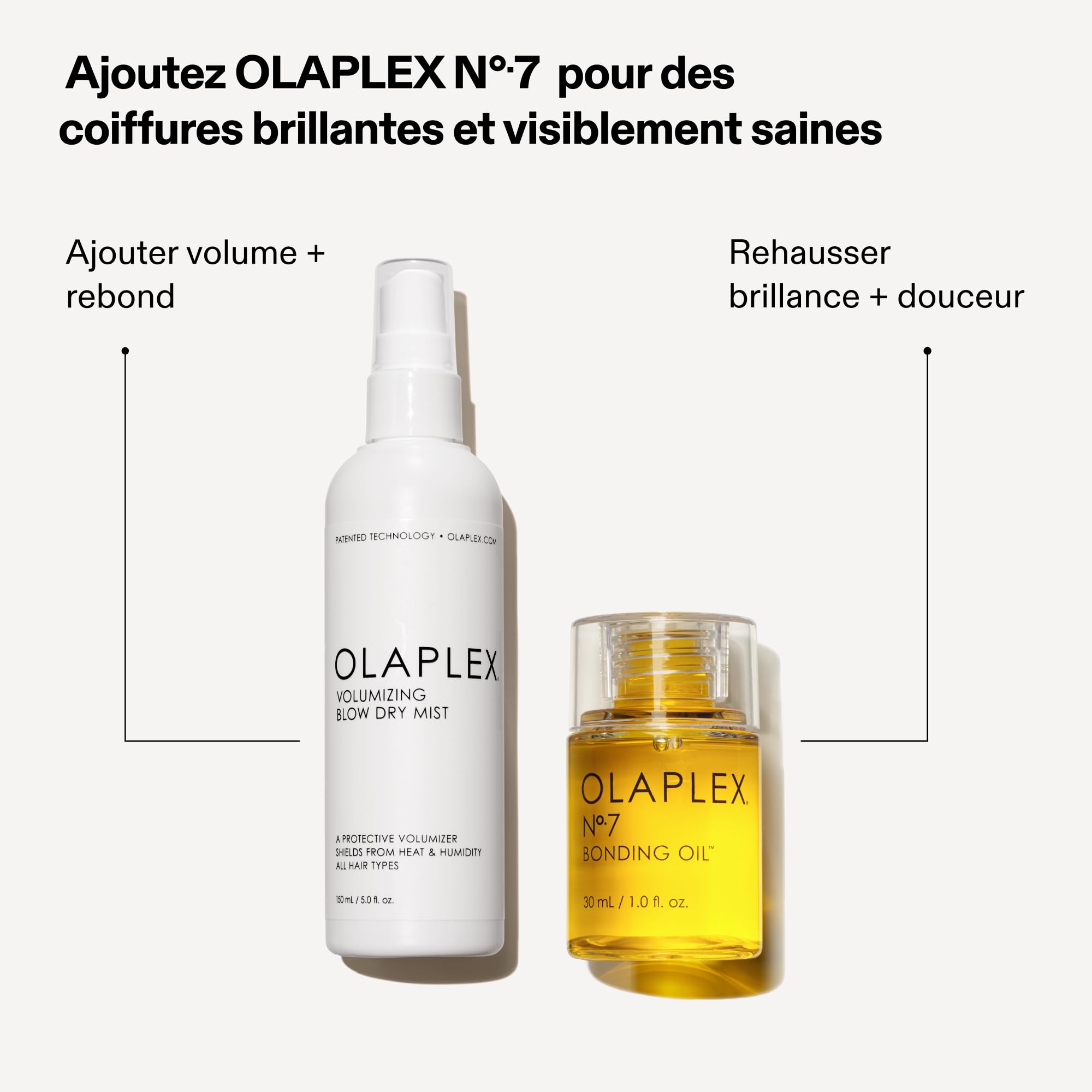Olaplex Brume Volumisante pour Sèche-Cheveux, Protection Contre la Chaleur, Répare et Protège pour des Brushing d'Apparence Plus Sains, Accélère le Temps de Séchage, Rend les Cheveux Brillants, 150ml