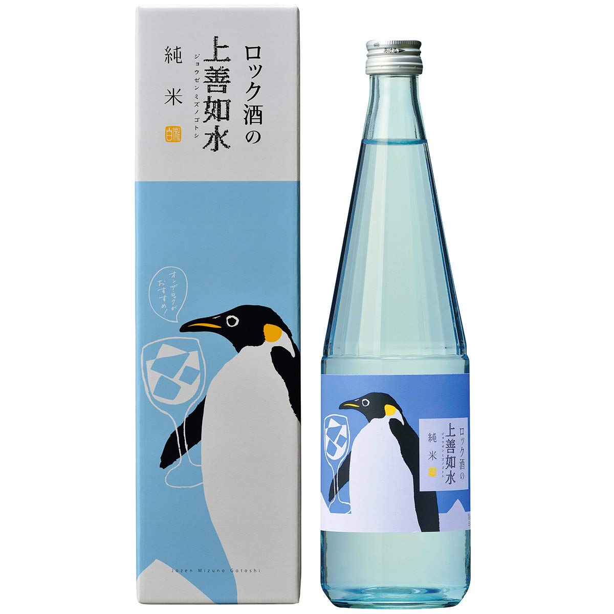 Amazon.co.jp: 白瀧酒造 ロック酒の上善如水 純米 720ml : 食品・飲料