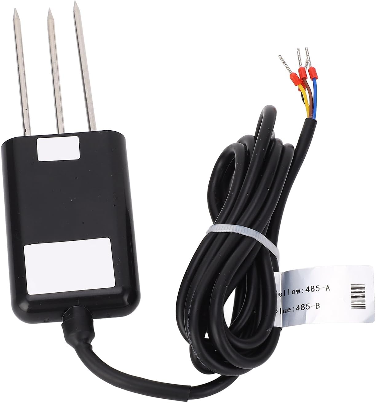 Soil Fertilizer Detector NPK Sensor Transmitter with IP68 Waterproof, 316 Stainless Steel - Accurate Soil Quality Monitoring for Greenhouse Garden & Agricultural Use
