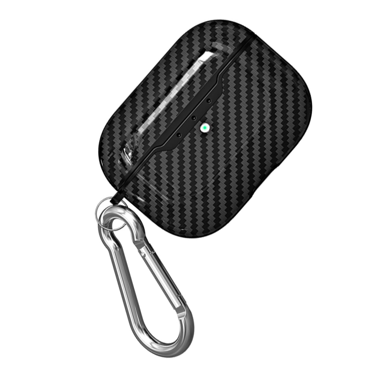 HOMSFOU 4piezas Funda para Pro Textura De Fibra De Carbono Protector De Auriculares Inalámbricos Resistente Rayones y Polvo Accesorio Moderno y Elegante