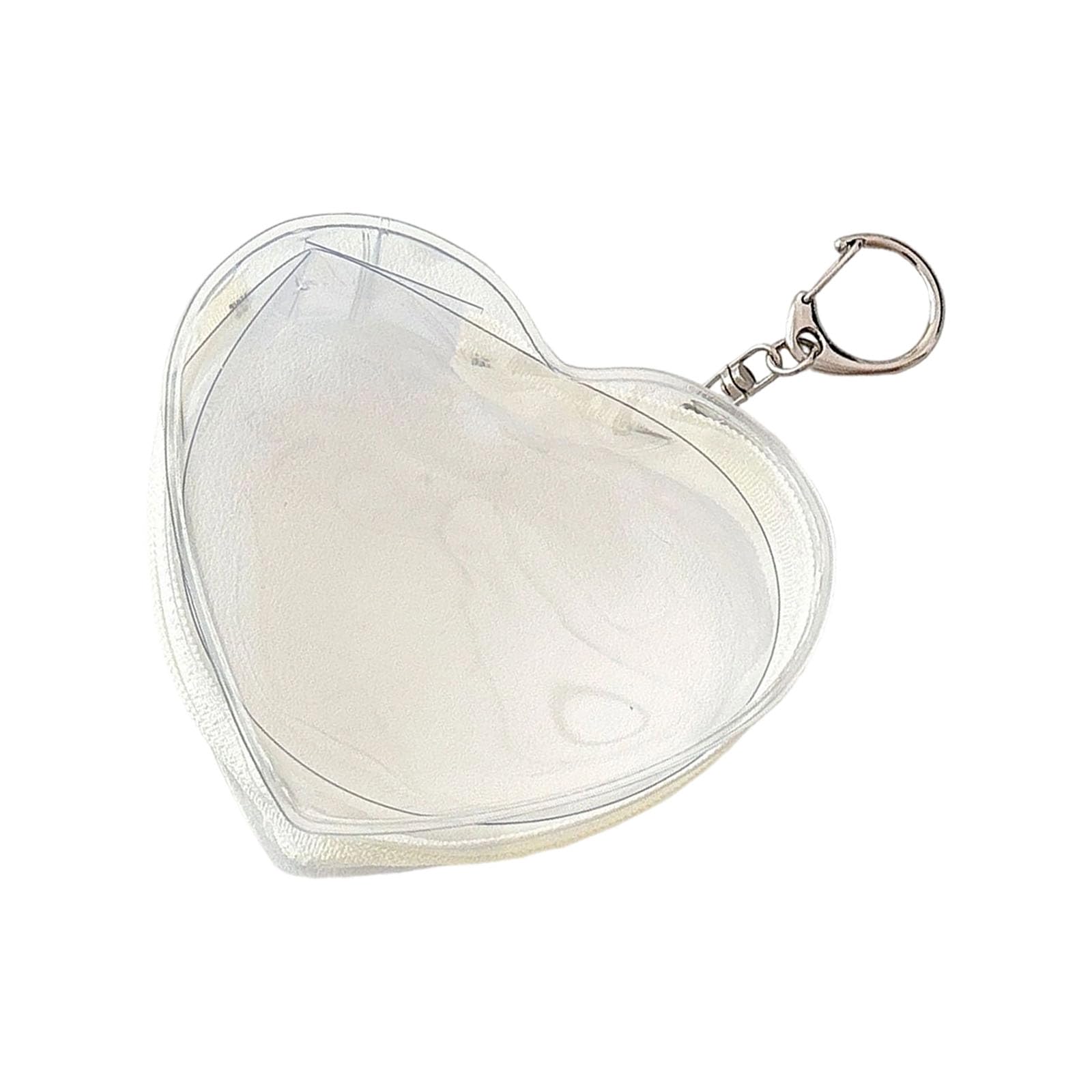 Figure Display Bag with Keychain, Doll Storage Hanging Blinds Box Zippered Case Clear Figure Display Bag with Keychain