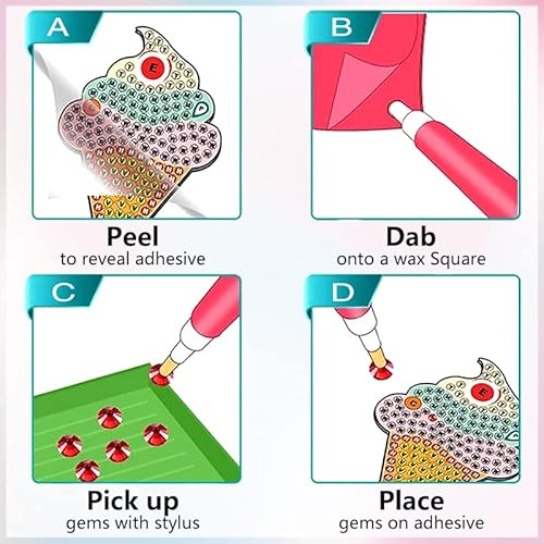 Mugiwala 5D Diamond Painting Kits For Kids Diamond Painting Stickers Ice Cream Diamond Arts Kits And Crafts For Kids Ages 6-8-12 (Ice Cream-1) #TOP2