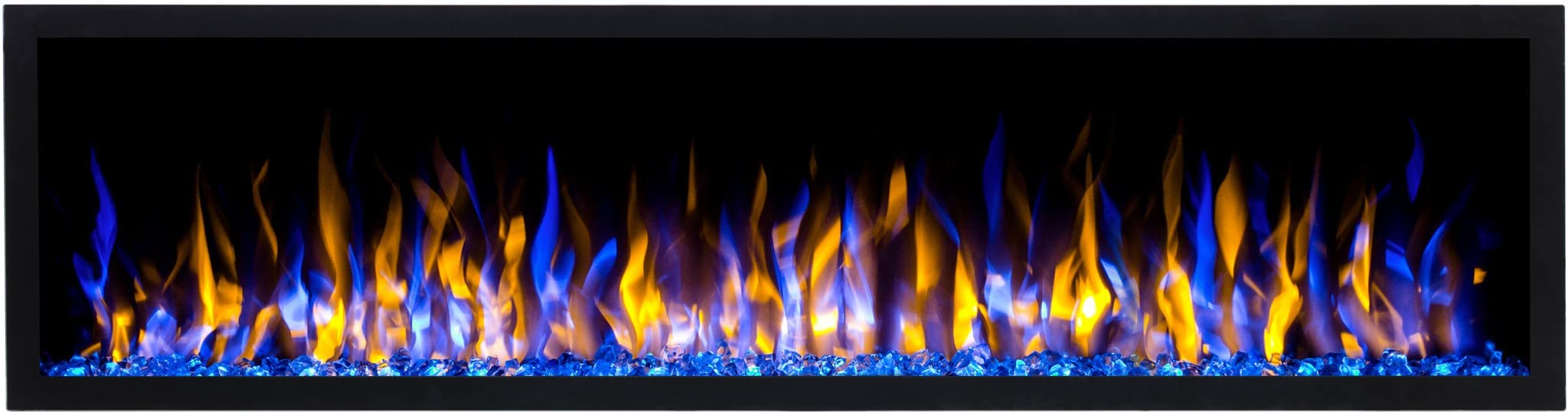 Caminetto elettrico a LED Pride s165 AFLAMO senza funzione di riscaldamento (165x42x13cm)
