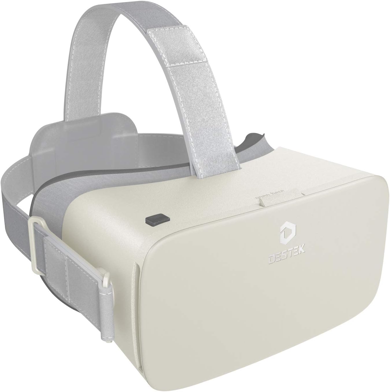 DESTEK V5 VR Headset for Phone w/VR Gamepad, 128 Premium VR apps Included, Anti-Blue Eyes Protected HD Lenses, 110° FOV Virtual Reality Headsets for iPhone, Android Phone - Berry