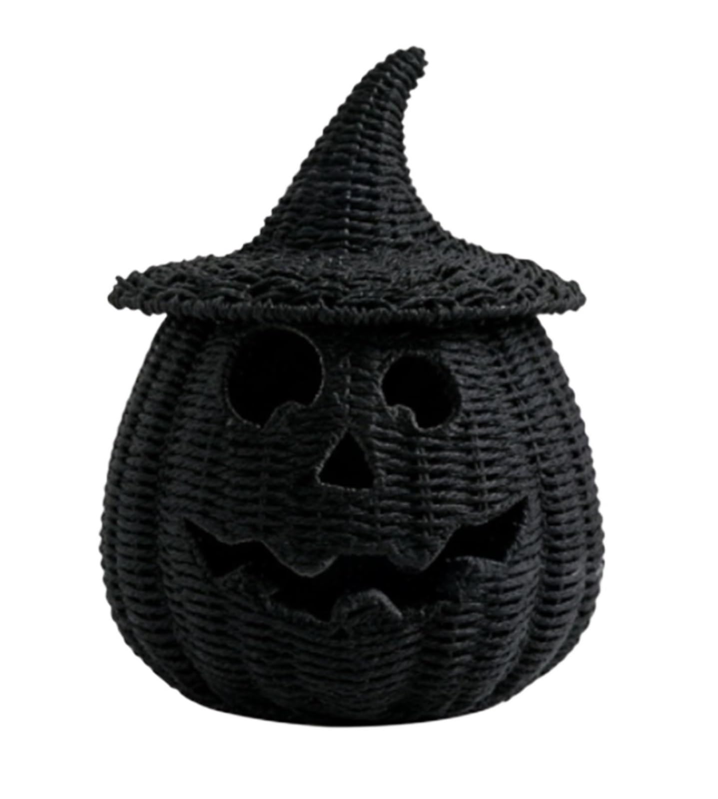 Wicker Pumpkin Lantern 1pcs Spooky Handmade Wicker Pumpkin Lantern