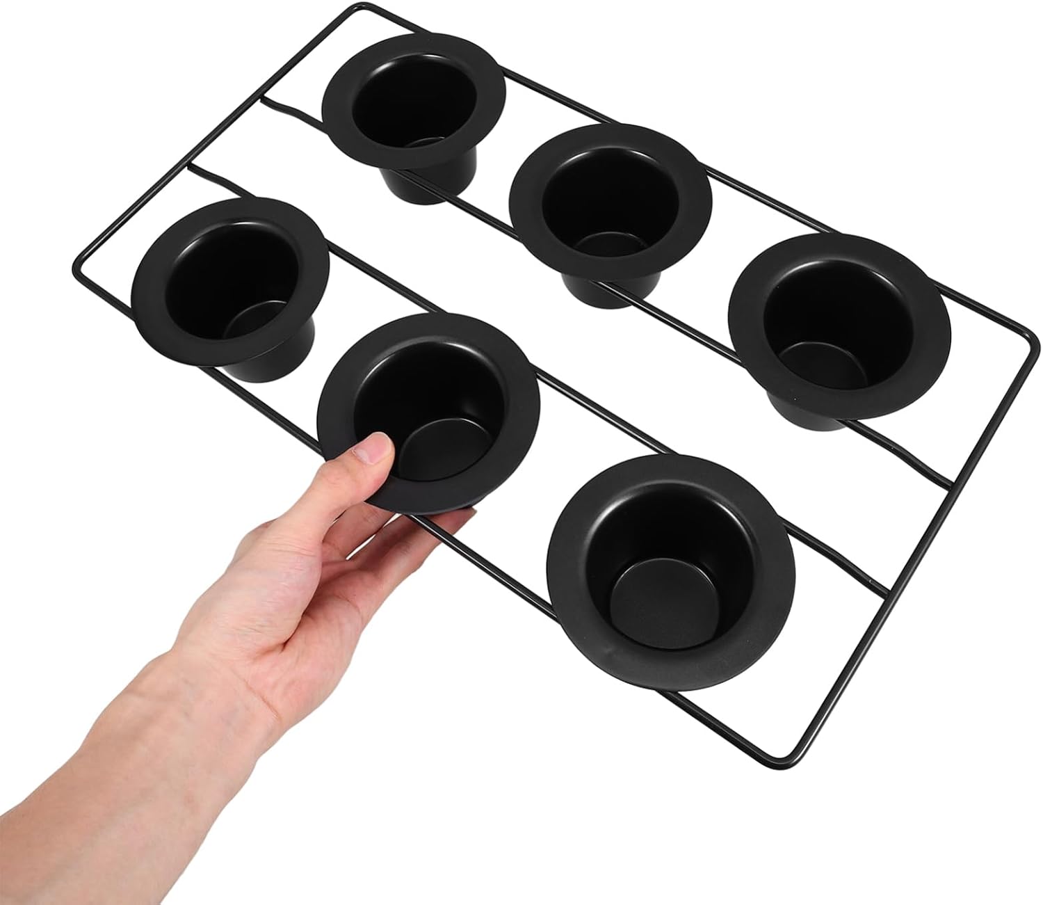IMIKEYA Cup Jumbo Muffin Pan Nonstick Baking Pan Wire Rack Oven Safe for Pudding Cupcake and Muffin Deep Cupcake Baking