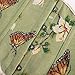 Scarlet Darkness Corset Belt for Women Vintage Renaissance Floral Underbust Corset Green Butterfly 12