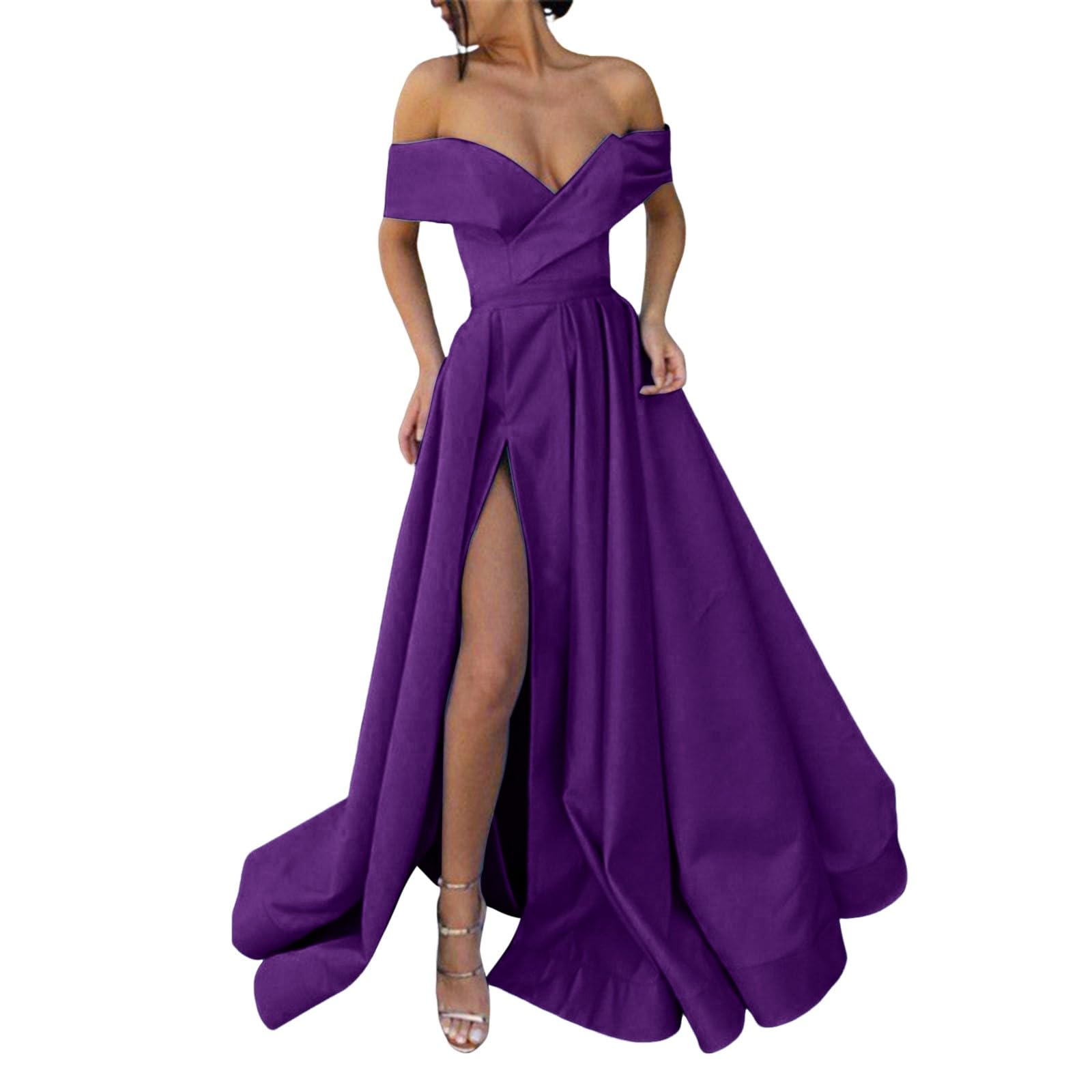 Vestido largo de gasa para mujer, largo hasta el suelo, de gasa, vestido de verano, temperamento, retro francés, escote profundo, cuello en V, vestido largo con abertura alta