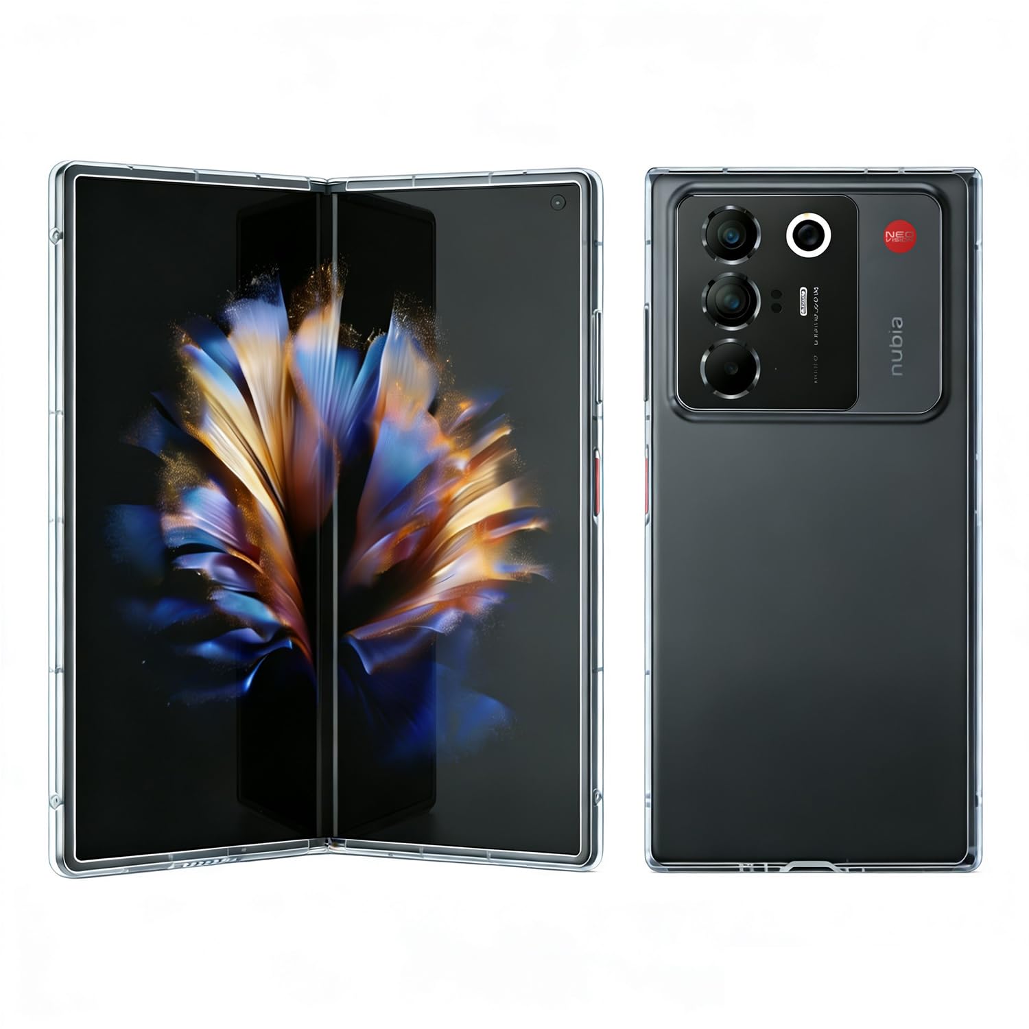 Amazon.co.jp: For ZTE nubia Fold ケース ヌビア フォールド カバー