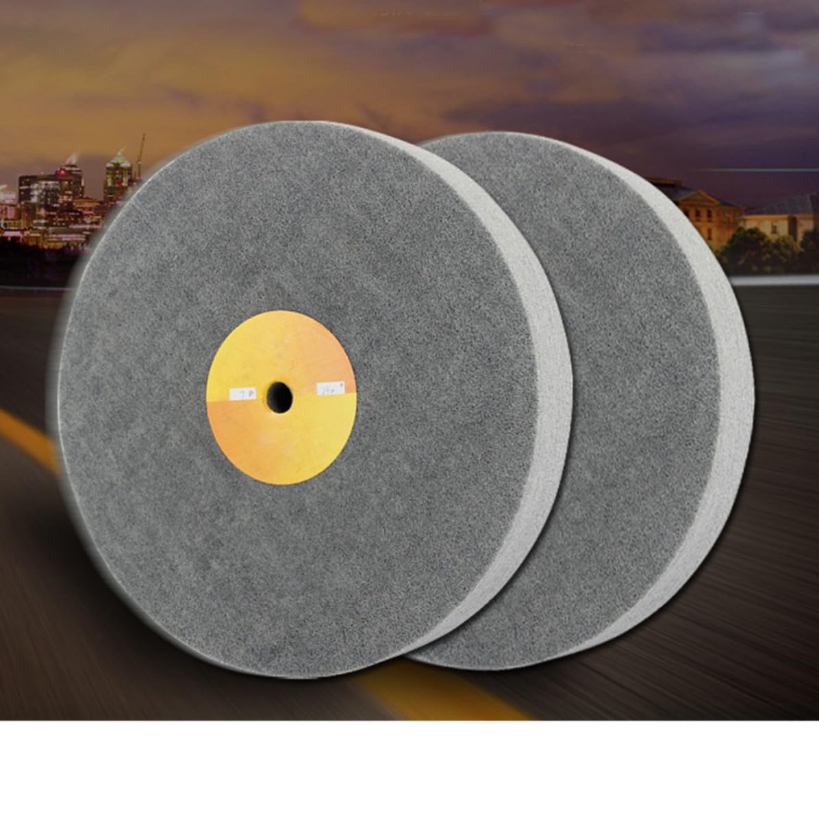 Cabilock Nylon Fiber Polishing Wheel Buffing Pad for Metal Fabrication and Foundry, Fine Polishing Abrasive Disc for Copper and Stainless Steel, 5pcs Sturdy Buffing Wheels
