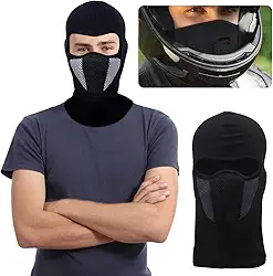 Balaclava Térmica com Proteção UV, Touca Ninja para Moto e Ciclismo, Preta