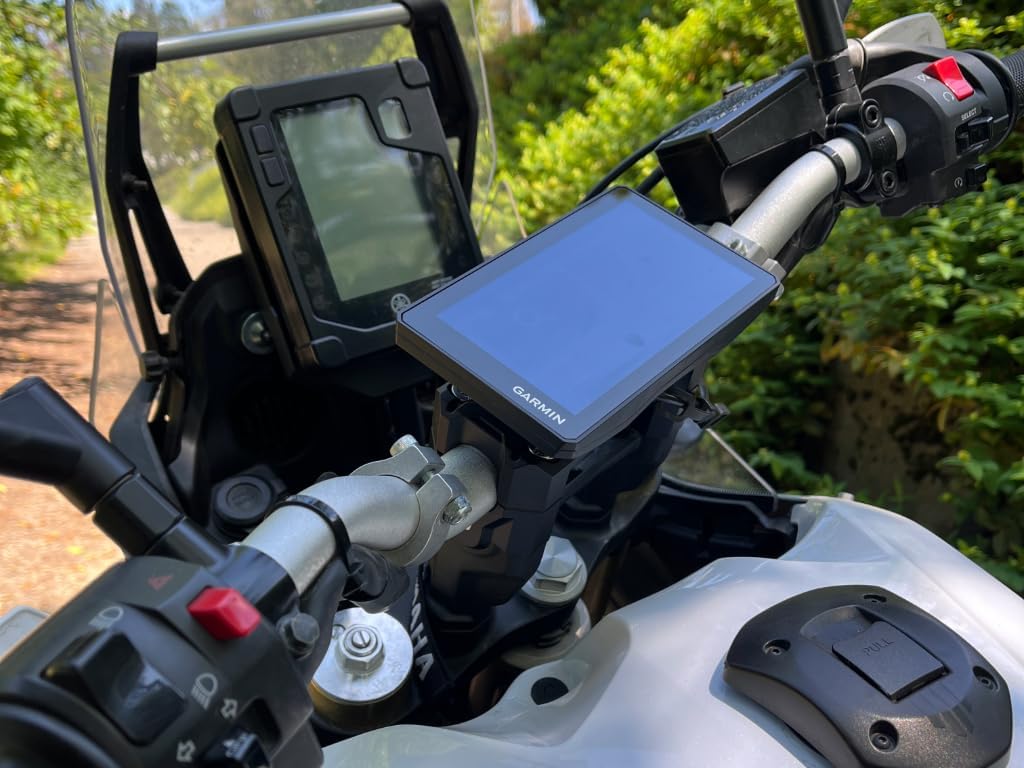 AltRider Handlebar System with AMPS Mount Compatible with Yamaha Tenere 700 (2019–2025) OEM Direct Fit - Heavy Duty One-Piece Unified Clamp Design - Dual M6 Mounting Points for GPS/Phone/Camera