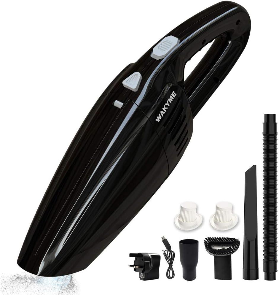 WAKYME Bicycle Light, Power Bank 5200mAh High Capacity USB Rechargeable Battery Level Display Bicycle Headlight High Brightness Headlight Taillight Combinations LED Road Cycling Commuter (Handheld Vacuum)