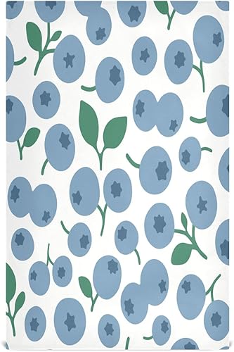 Juego de 4 paños de cocina Abstrac Blueberry, ultra suaves, absorbentes, toallas de cocina, toallas de mano, paños de limpieza reutilizables, de