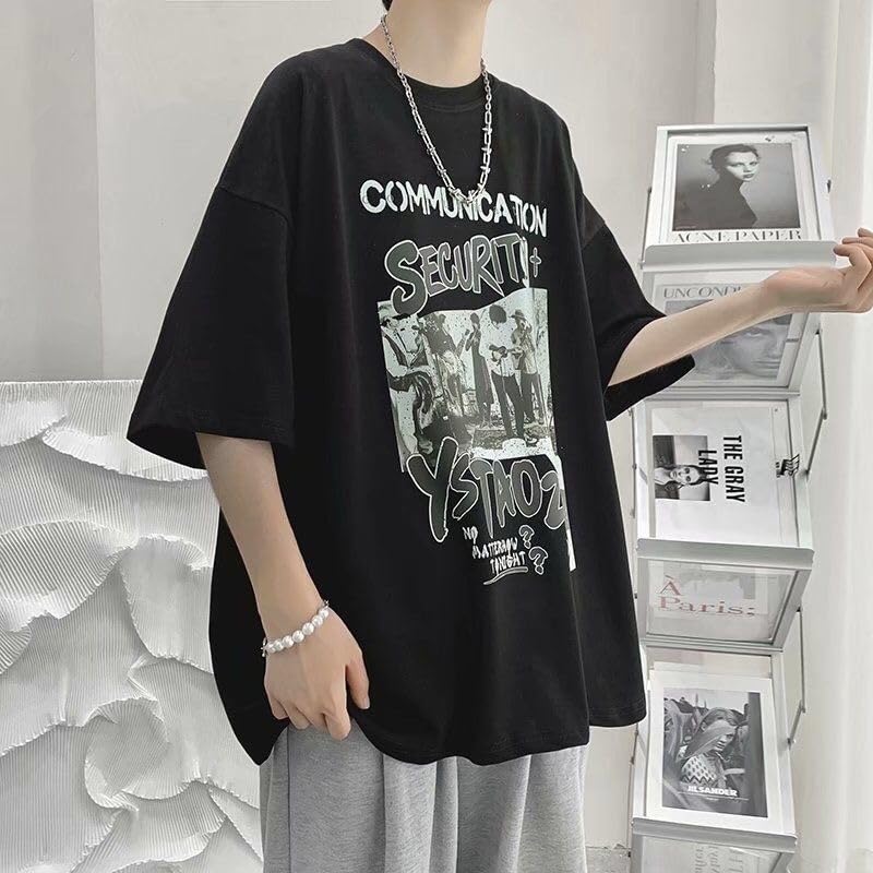 Amazon.co.jp: Plus Size Short Sleeve T Shirt Men