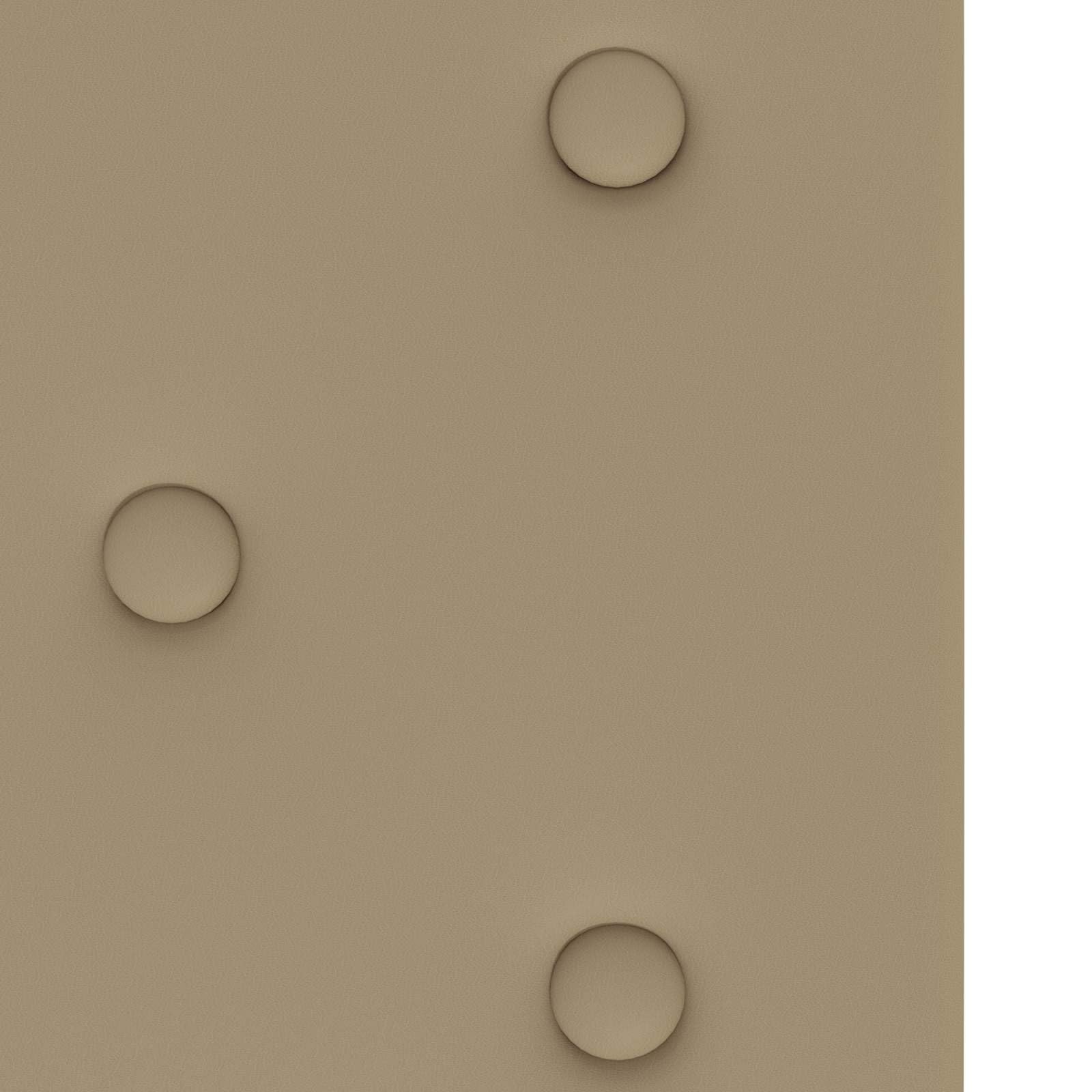 Juego de 12 cabezales de pared de piel sintética capuchino, 90 x 30 cm por panel, revestimiento de pared para dormitorio moderno, tapicería de pared para el cabecero de la pared
