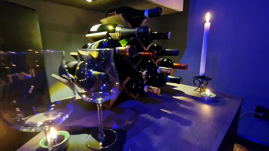 Relaxdays Small, Bottle Rack For 12 Bottles Of Wine, H X W X D: 28 X 21 - View #9