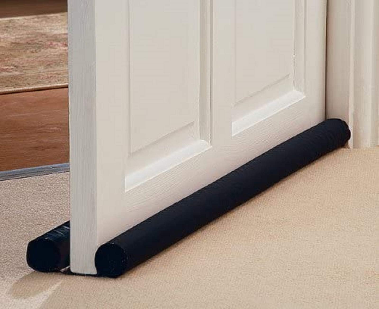 Ram® DOUBLE Sided Door Draft Excluder Self-Adhesive Tape Draught Insulator Strip Foam Seal Fits to Bottom of Door Under Door Draft Stopper 90cm Long