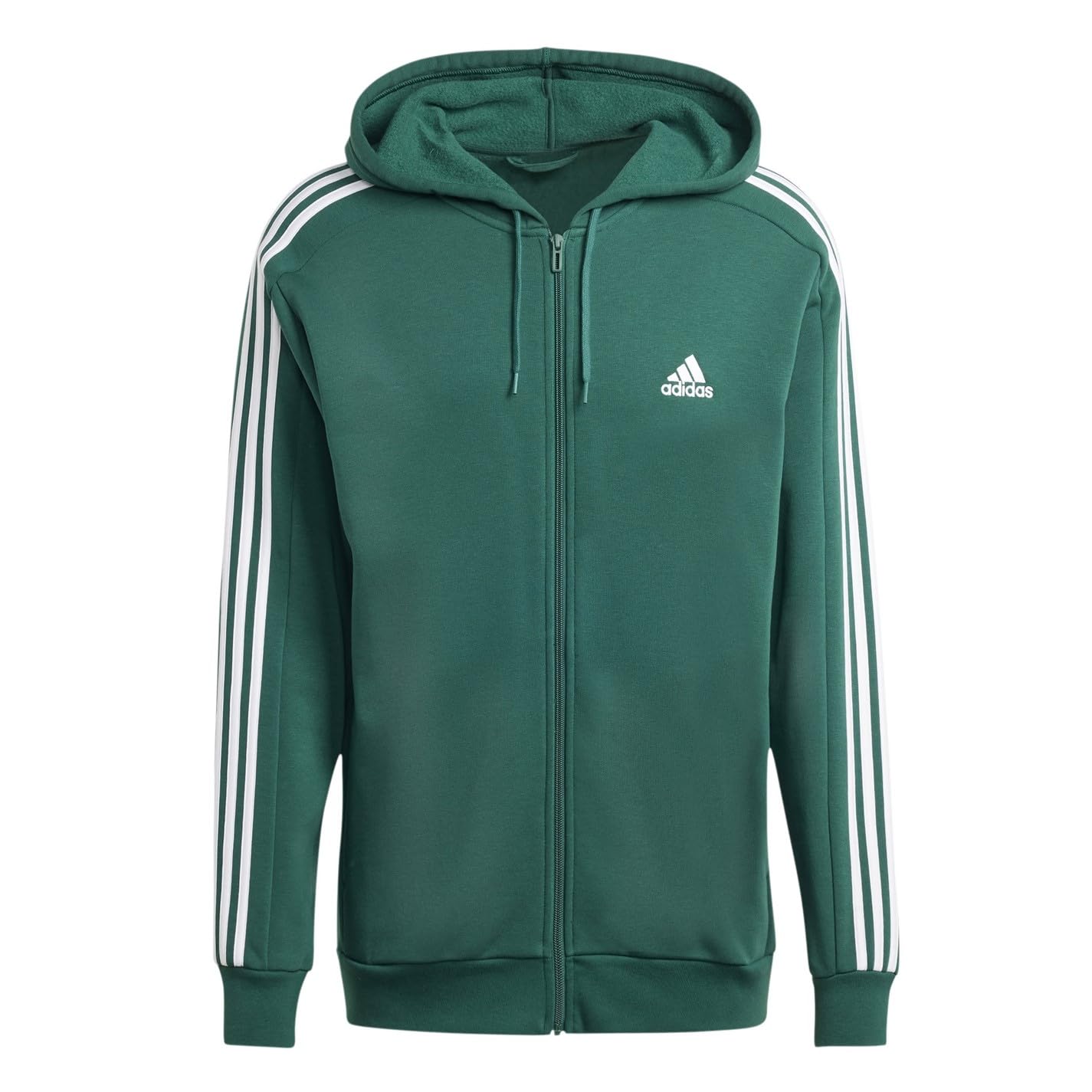 Adidas Essentials Fleece 3-Stripes Full-Zip Hoodie Hoodie con Zip Uomo