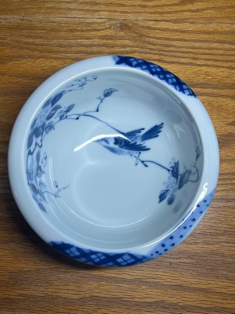 Amazon.co.jp: 龍峯窯 有田焼 砥部焼 花鳥絵 中鉢 時代物 和食器