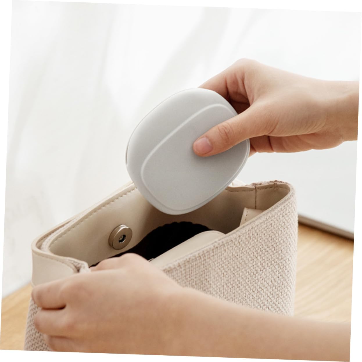 Angoily 9pcs Portable Earphone Organizer Case Stylish USB Storage Bag for Cables Travel Accessories for Earphone Charger Lightweight Design Tranquil and Honey