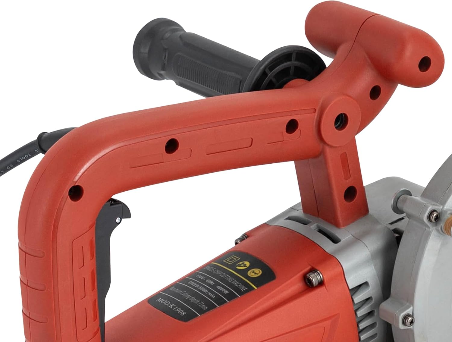 Electric Concrete Saw, 110V Slotting Machine Single-chip Concrete Cutting Machine for Brick, Concrete Wall, Granite, Marble, Tile with 7.48" Saw Blade, Water Pump, Water Hose