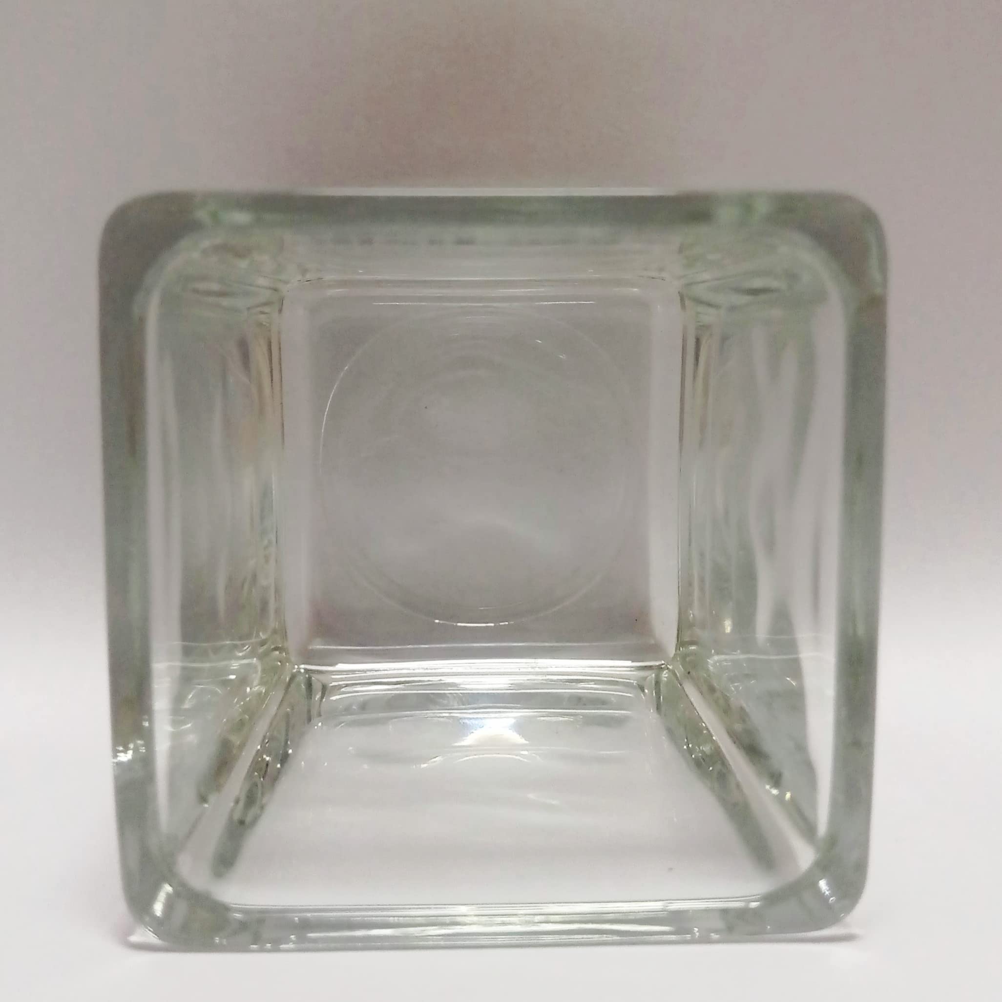 Vaso in Vetro a Cubo 14x14x14 - Trasparente, Design, Elegante, Moderno