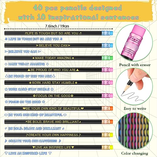 Lápices de colores set 80 piezas con pulseras motivacionales miniatura 3