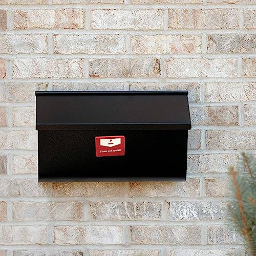 YeeBeny Mailbox Flag with Bright Red Background - Outgoing Mail Post Flag Sign Alert Magnet, 1.57x2.36 Inch
