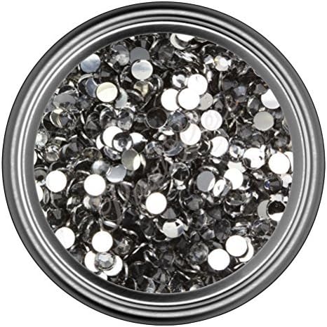 Gray Resin Rhinestones in 2mm 3mm 4mm 5mm 6mm for Flatback Nail Art Cabochon Diy Decoration and Craft (3MM - 1000 Pieces) by PixelPiece