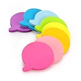 SIMONA Bubble Shape Sticky Notes 8 Color Bright Colorful Sticky Pad 75 Sheets/Pad Self-Sticky Note Pads