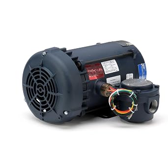 Leeson 116611.00 Rigid Base Explosion-Proof Motor, 1 Phase, 56C Frame, Rigid Mounting, 3/4HP, 3600 RPM, 115/208-230V Voltage, 60Hz Fequency
