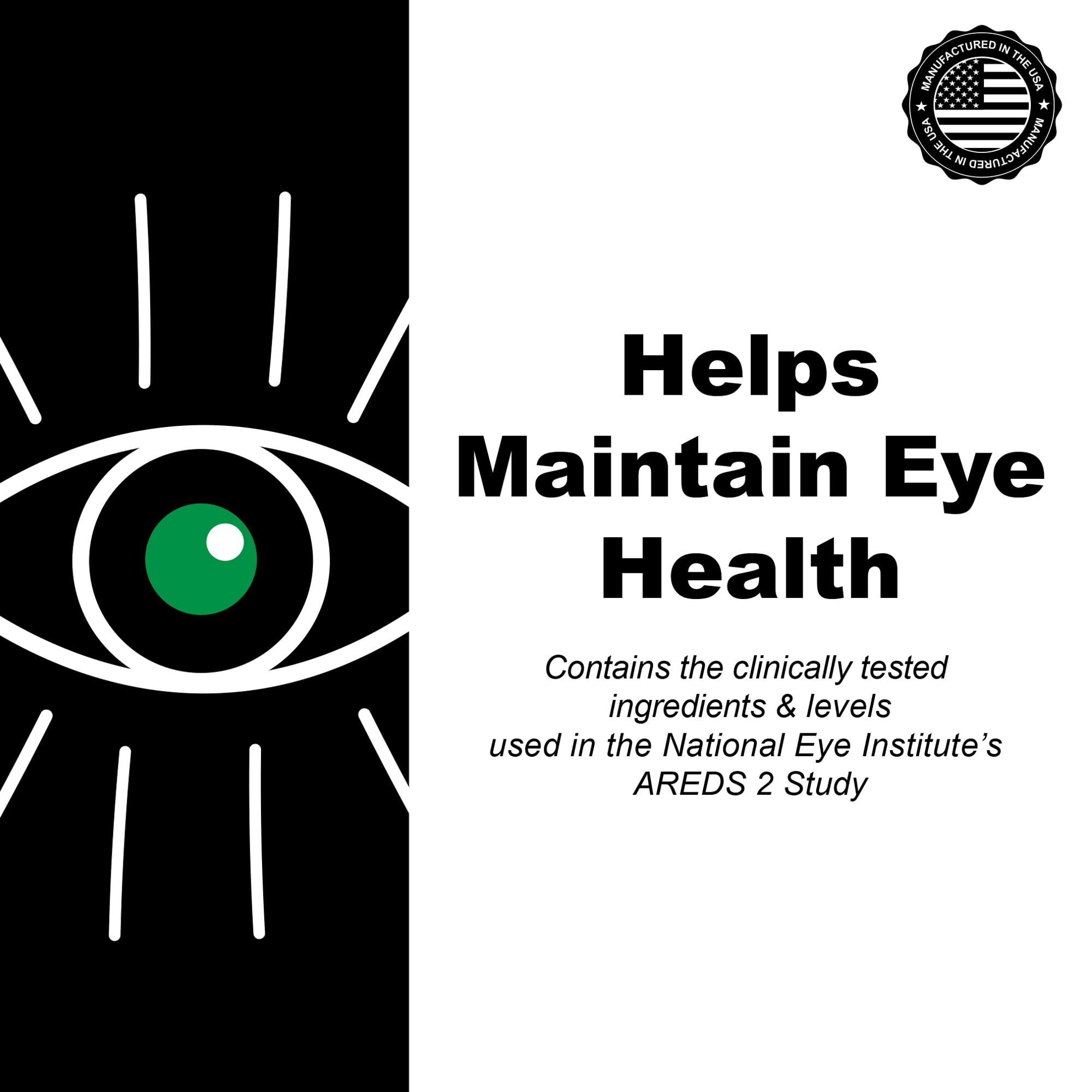 AREDS 2 SoftGels, 500 mg Vitamin C, 400 IU Vitamin E, 10 mg Lutein, 2 mg Zeaxanthin, 80 mg Zinc, 2 mg Copper - Supports Eye Health - Easy to Swallow 120 Mini SoftGels (Two Month Supply) — Amazon image 6
